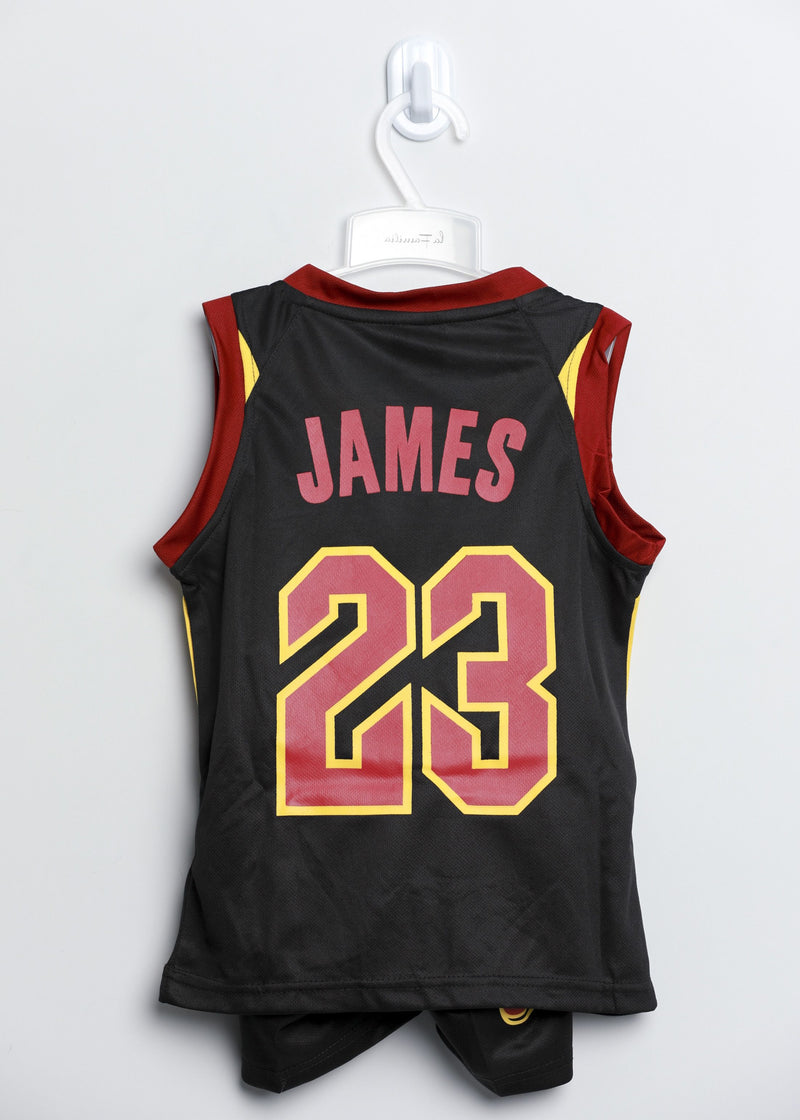 Sport, basketball, cleveland team, T-shirt James number 23, sleeveless and round neck, Short with small cleveland printed, X4480089 - Tuzzut.com Qatar Online Shopping