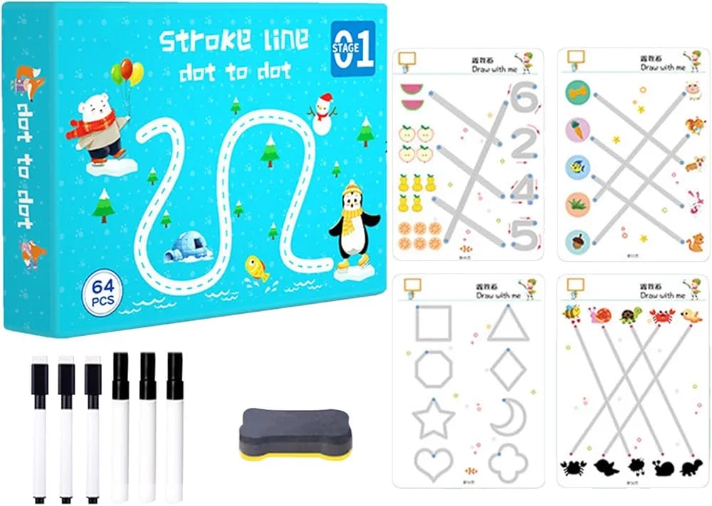 Stroke Line Dot To Dot 64PCS Stroke Line Dot To Dot 64PCS