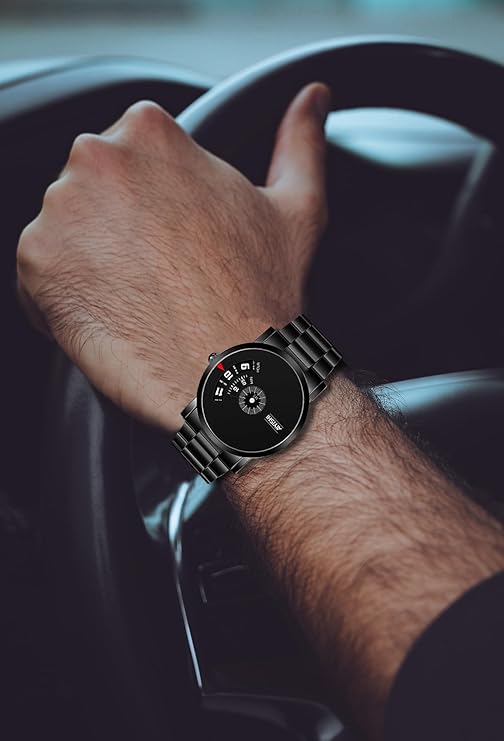 Unisex Watches Cool Unique Creative Original Design Fashion Waterproof Stainless Steel Quartz Watch for Men and Women W12 - TUZZUT Qatar Online Shopping