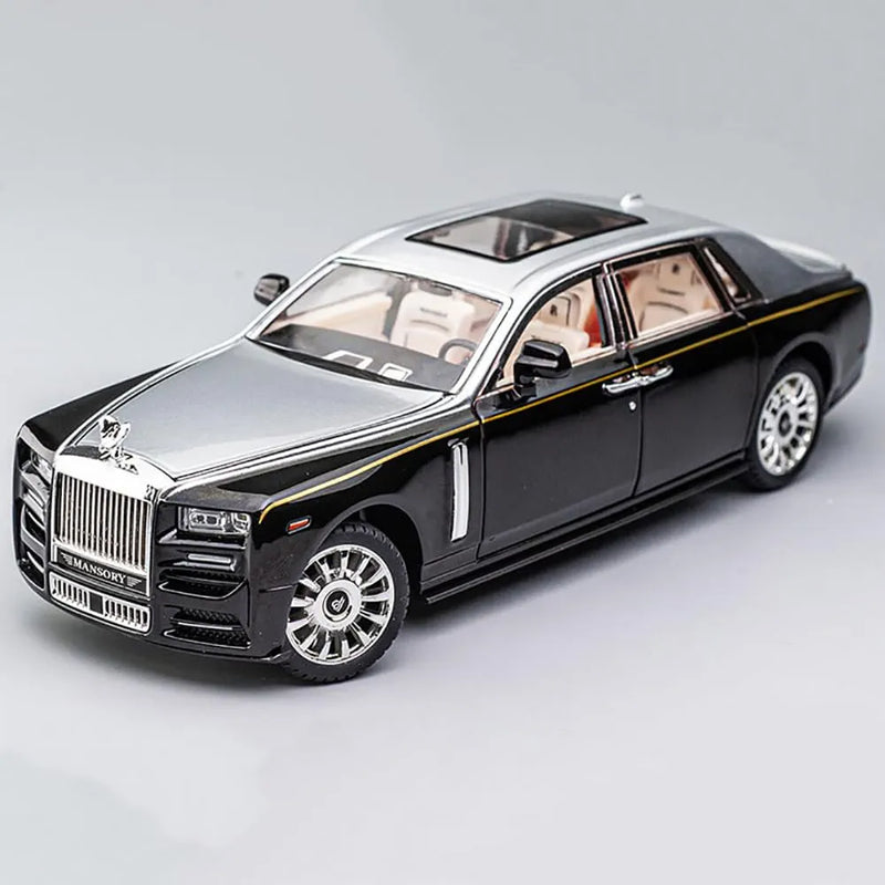 Diecast Cars 1:32 Scale Rolls-Royce Phantom Model Car with Sound and Light for Kids 005405002 - Silver