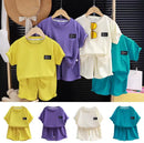 Kids Summer Short Sleeve Shorts Lightweight Outfit Set   1670978 - TUZZUT Qatar Online Shopping