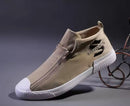 Men's high top canvas shoes, casual shoes cloth, men's youth zipper  589752   (40,44) - TUZZUT Qatar Online Shopping