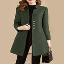 Autumn Winter Mid-length Woolen Coat 71888 - TUZZUT Qatar Online Shopping