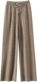 Women's Winter Cashmere Wide Leg Pants 59457 - TUZZUT Qatar Online Shopping