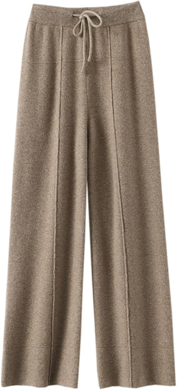 Women's Winter Cashmere Wide Leg Pants 59457 - TUZZUT Qatar Online Shopping