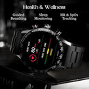 Smart Watch w/ 1.32" (3.3 cm) HD Display, Luxurious Metal Body Design X5052221 - TUZZUT Qatar Online Shopping