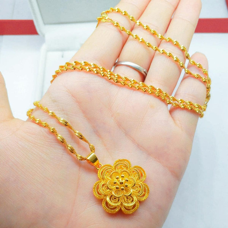 Blossoming Prosperity Energy Pendant Necklace N667 - TUZZUT Qatar Online Shopping