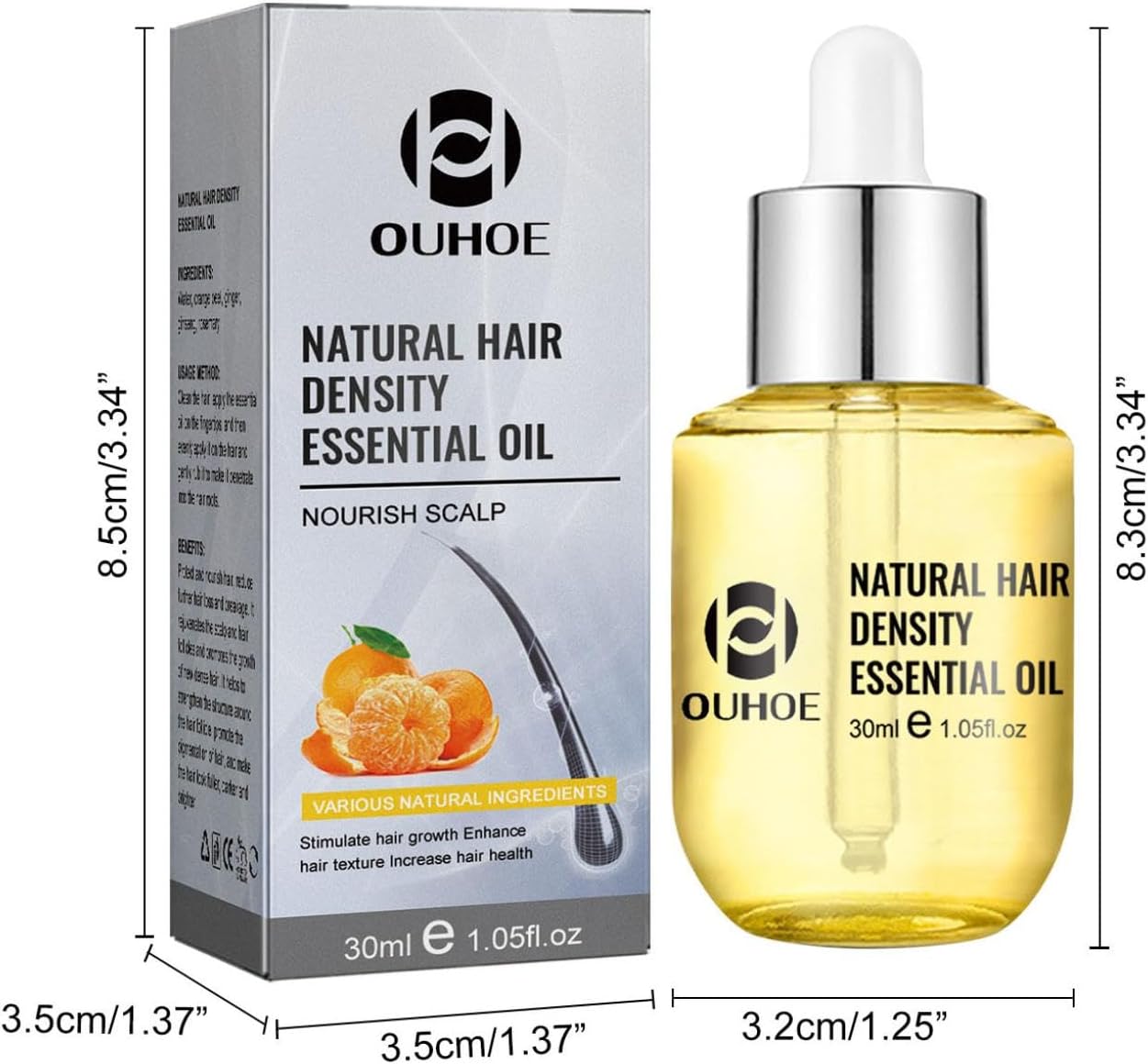 OUHOE Pure Natural Hair Density Essential Oil 30ml OUHOE Pure Natural Hair Density Essential Oil 30ml