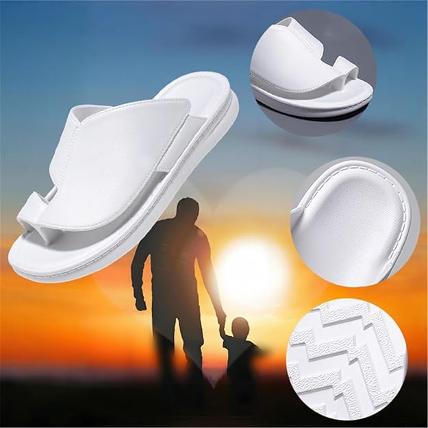Non-slip Soft-soled Casual Men's Slippers White MS24 Non-slip Soft-soled Casual Men's Slippers White MS24