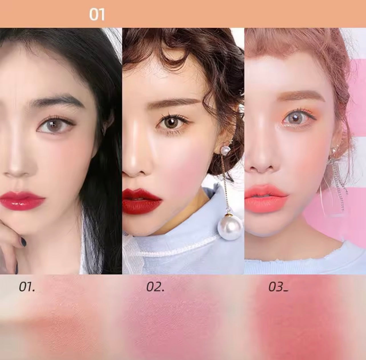 Natural Matte Powder Blusher Gradient Color Fine Powder 395525 Natural Matte Powder Blusher Gradient Color Fine Powder 395525