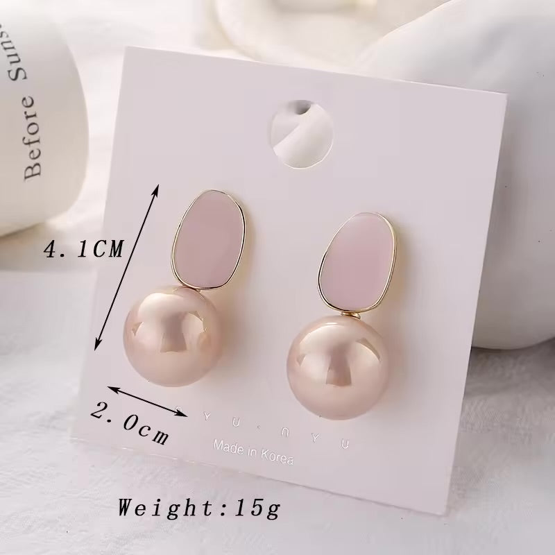 Big Trend Imitation Pearl Dangle Earrings 59790 - TUZZUT Qatar Online Shopping