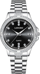 Stainless Steel Watch Business Analog Quartz Wristwatch S5037757 - TUZZUT Qatar Online Shopping