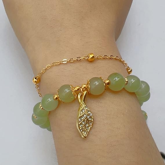 Green Nephrite Jade Bracelet BR323 Green Nephrite Jade Bracelet BR323