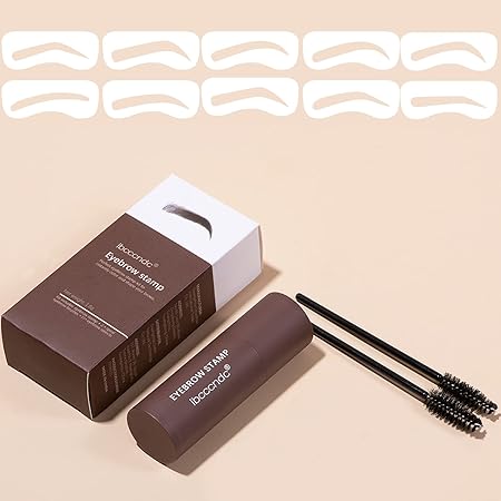 Eyebrow Stamp Stencil Kit One Step Eyebrow Stamp Waterproof Long Lasting Eyebrow Powder