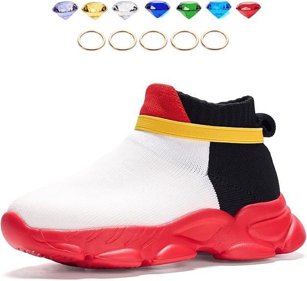 White Black Red Sneakers LV05 White Black Red Sneakers LV05