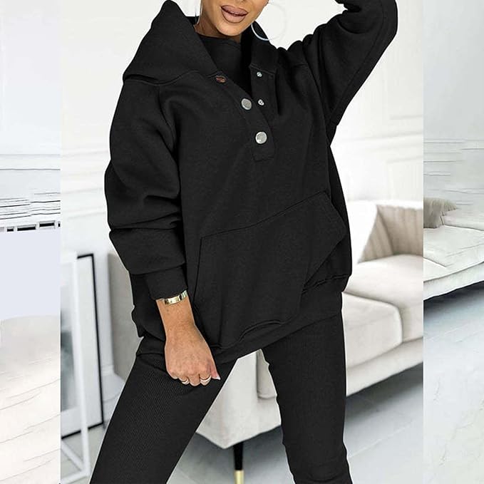 Lounge Pants Hooded Outfi Sports Suit Wide Pocket 80632 Lounge Pants Hooded Outfi Sports Suit Wide Pocket 80632