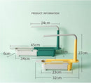 Kitchen Retractable Plastic Draining Rack Storage Rack Sink Caddy Sponge Holder Kitchen Accessories - TUZZUT Qatar Online Shopping