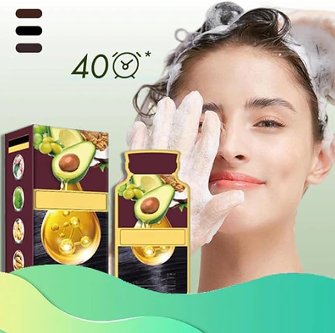 Multy-Plant Extract Hair Dye Shampoo 30ml 10bags boxes