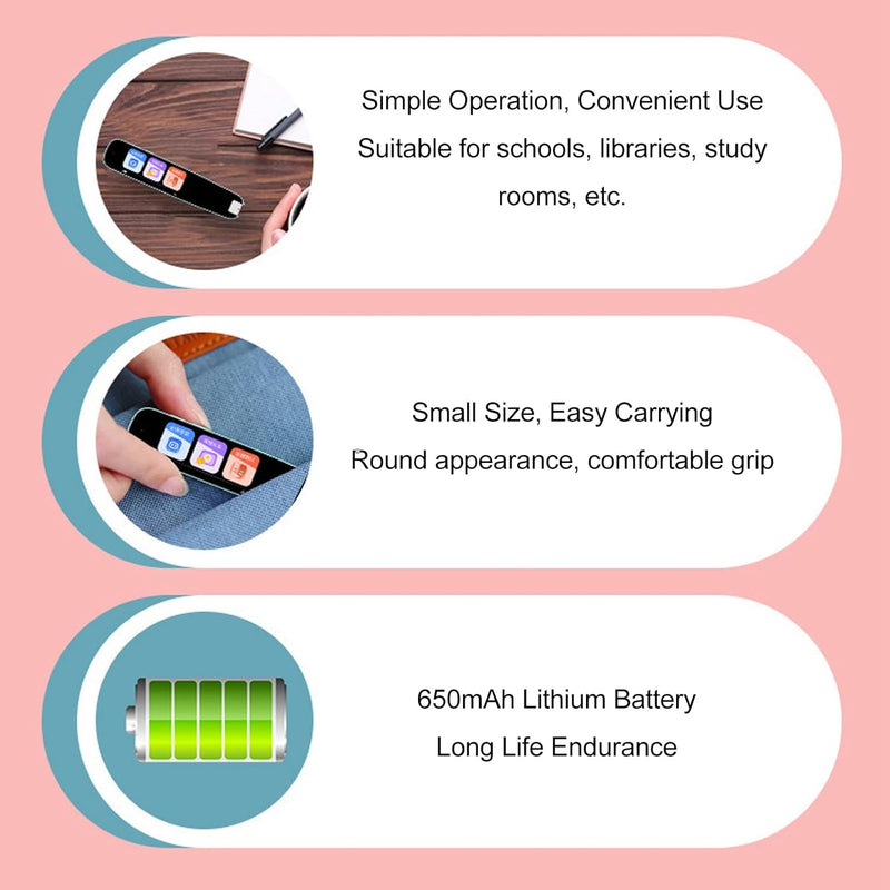 Translation Scanning Pen with HD Touch Screen 5V-1A - TUZZUT Qatar Online Shopping