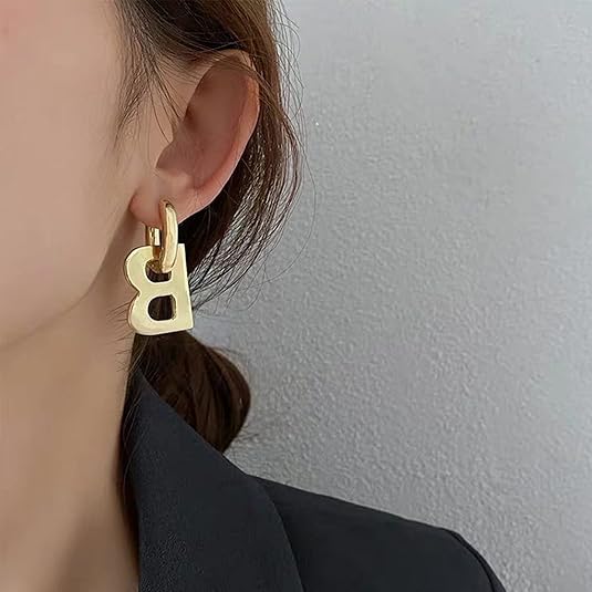 B Letter Dangle Earrings S4803474 B Letter Dangle Earrings S4803474