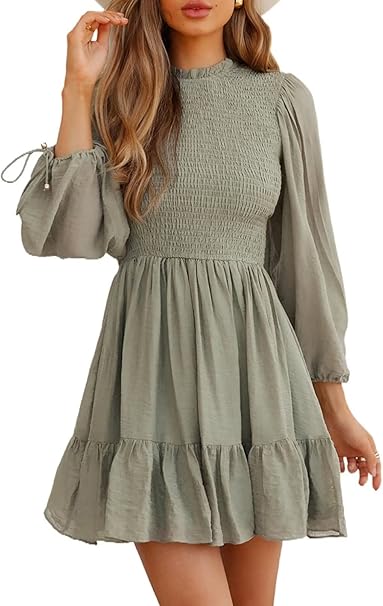 Womens Dresses 2022 Fall Long Sleeve Wedding Guest Dresses  1100767 - TUZZUT Qatar Online Shopping