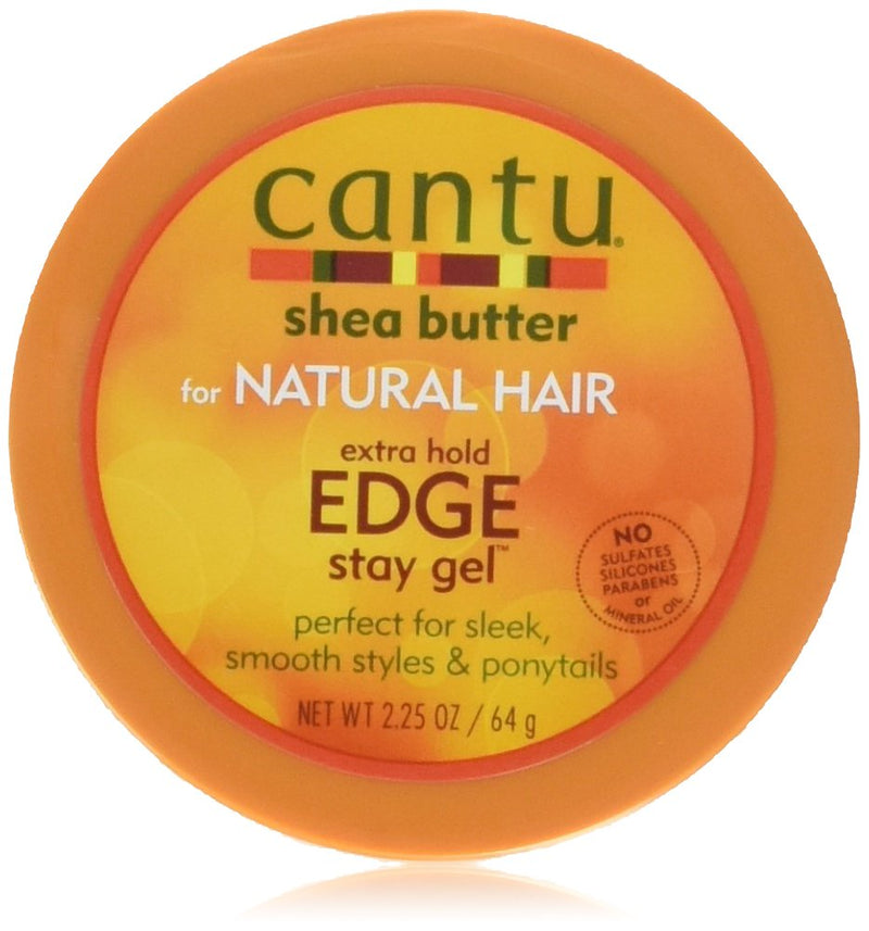 Cantu Extra Hold Edge Stay Gel with Shea Butter, 2.25 oz