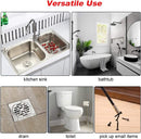 Drain Snake, Spring Pipe Dredging Tool 21” Telescopic Flexible Pickup Claws Reusable Clog Remover For Drains Sink Toilet Vents
