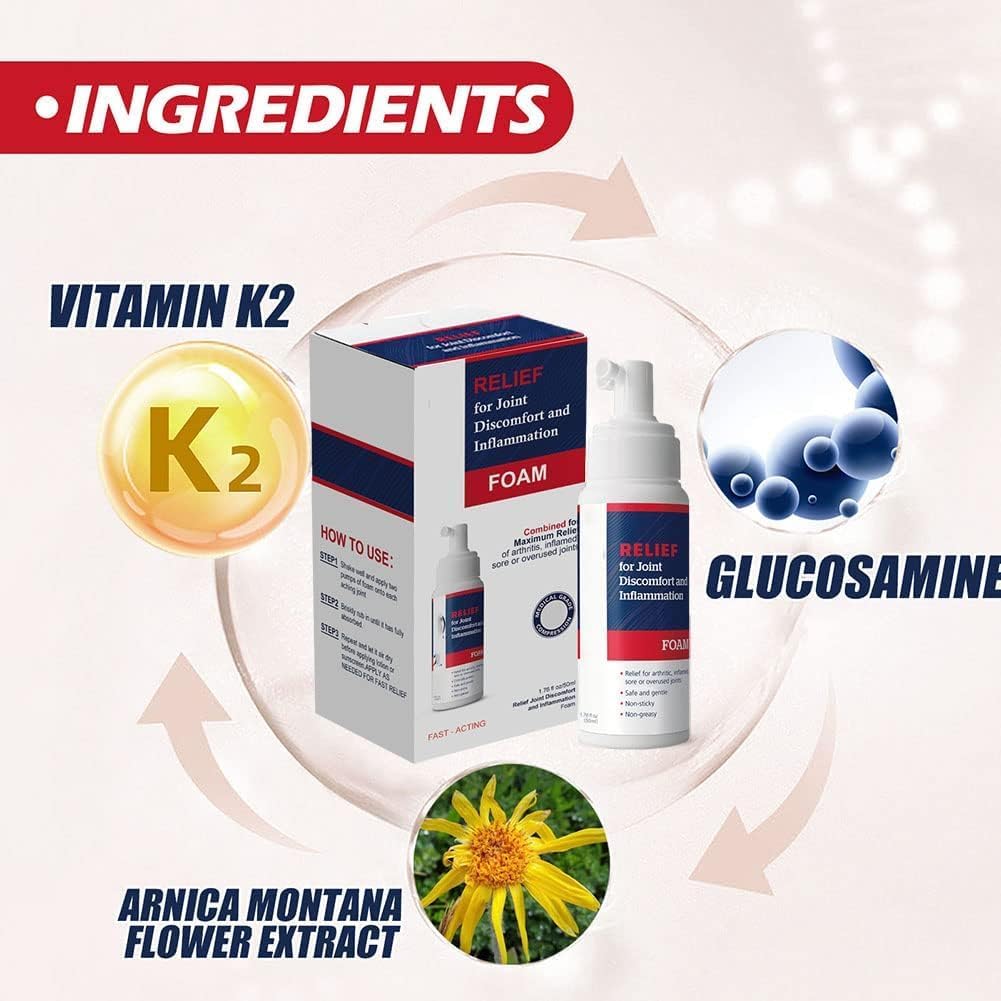 Relief for Joint Discomfort and Inflammation Foam Relief for Joint Discomfort and Inflammation Foam