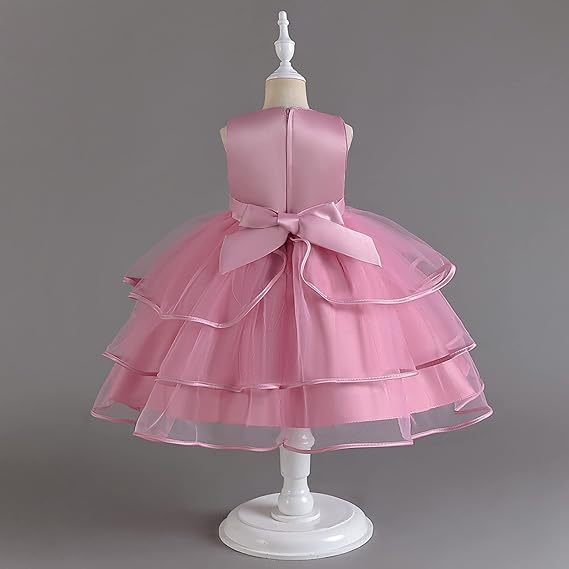 Kids Baby Girls Shoulder Floral Dresss 1487602 - TUZZUT Qatar Online Shopping