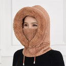 Women Winter Beanie Hats Slouchy Warm Fleece Hooded Scarf - TUZZUT Qatar Online Shopping