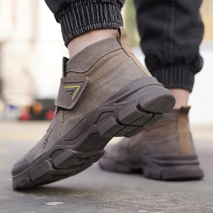 Suede Slip-On Walking Safety Toe 3644 - TUZZUT Qatar Online Shopping