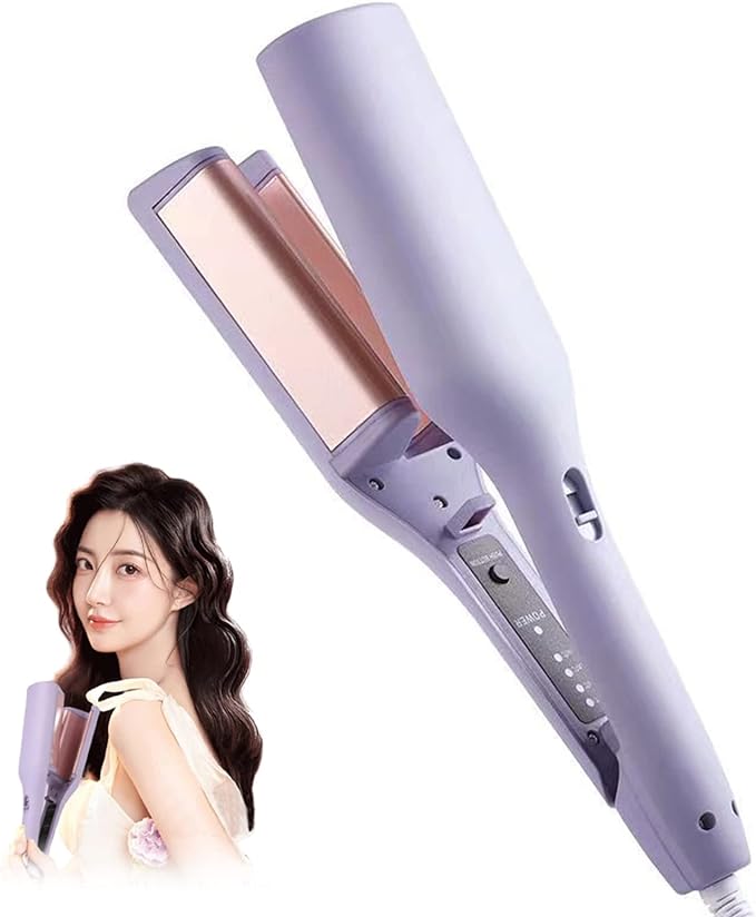 French Egg Roll Hairstyle iron V-shaped Hair Curler 32mm Big Deep Wave EJ -818 - Tuzzut.com Qatar Online Shopping
