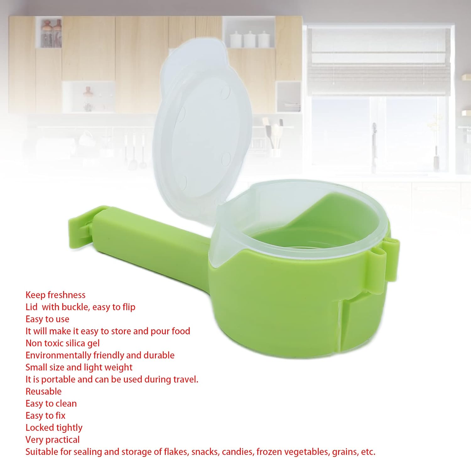 Food Bag Clips with Pour Spouts ER234 Food Bag Clips with Pour Spouts ER234