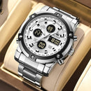 Digital Analog Steel Watch W7529 - TUZZUT Qatar Online Shopping