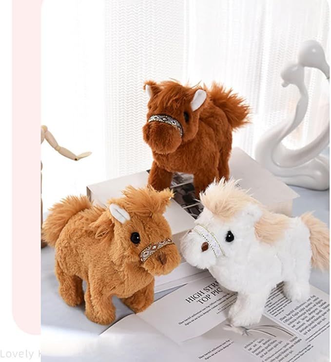 Realistic Robot Pony Plush Toy | Lifelike Robotic Horse for Kids Childrens Day Realistic Robot Pony Walks Horse Plush Realistic Robot Pony Plush Toy | Lifelike Robotic Horse for Kids Childrens Day Realistic Robot Pony Walks Horse Plush