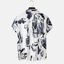 Men Short sleeveTie Dye Printed Shirt S4097266 2XL - TUZZUT Qatar Online Shopping