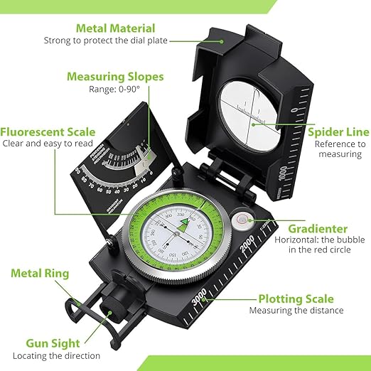Multifunctional Military Compass B-312051 - TUZZUT Qatar Online Shopping