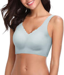 Sports Bras for  Women, Comfortable, Seamless, Lightly Lined, V-Neck - TUZZUT Qatar Online Shopping