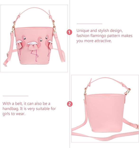 Women's Handbag Portable Tote for Small Pink Bucket Shoulder 16595