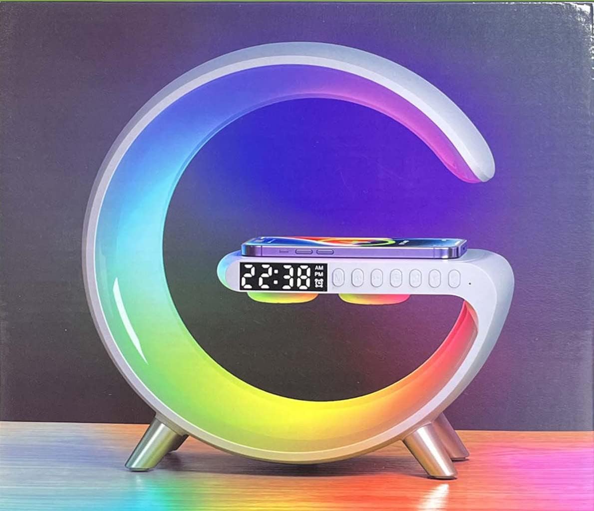 Wireless Charger Atmosphere Lamp With Bluetooth Speaker G63 Wireless Charger Atmosphere Lamp With Bluetooth Speaker G63
