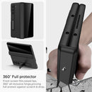 Miimall for Samsung Galaxy Z Fold 5 Case with Privacy Screen Protector, Built-in Convenient Adjustable Kickstand