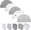 5 Pair Baby hats and mittens set Newborn Baby X1906713 - TUZZUT Qatar Online Shopping