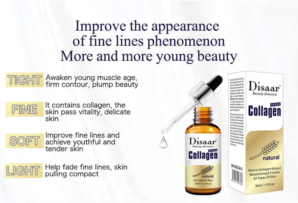 Disaar Beauty Collagen Anti-Wrinkle Anti Aging Whitening & Brightening Face Serum 30ml DS334-3 Disaar Beauty Collagen Anti-Wrinkle Anti Aging Whitening & Brightening Face Serum 30ml DS334-3