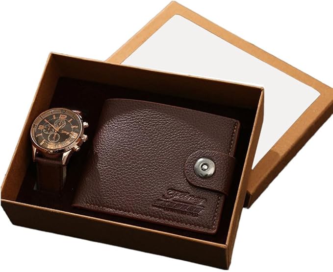 Men's Gift Watch Wallet Set GW0076 - TUZZUT Qatar Online Shopping