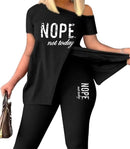 Summer Printed Two Piece Set Women M B-114812 - TUZZUT Qatar Online Shopping