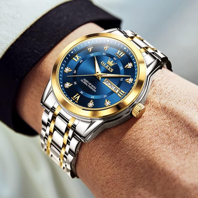 OLEVS Men's Analog Quartz Watch W7650 OLEVS Men's Analog Quartz Watch W7650