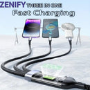 3 In 1 Super Fast Charging Usb Cable (Lightning- Type C- Micro) S224 - TUZZUT Qatar Online Shopping