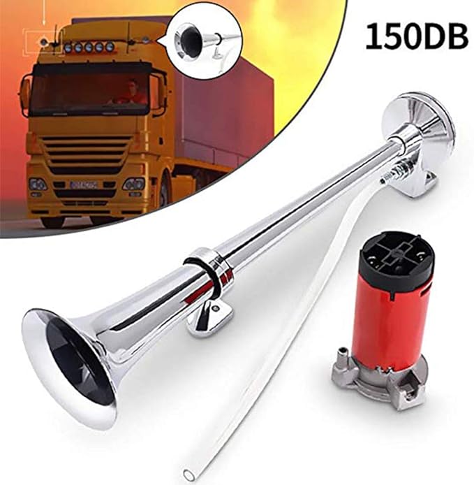 Universal Inch Single Trumpet 150db Super Loud Car Air Horn AH360 - TUZZUT Qatar Online Shopping