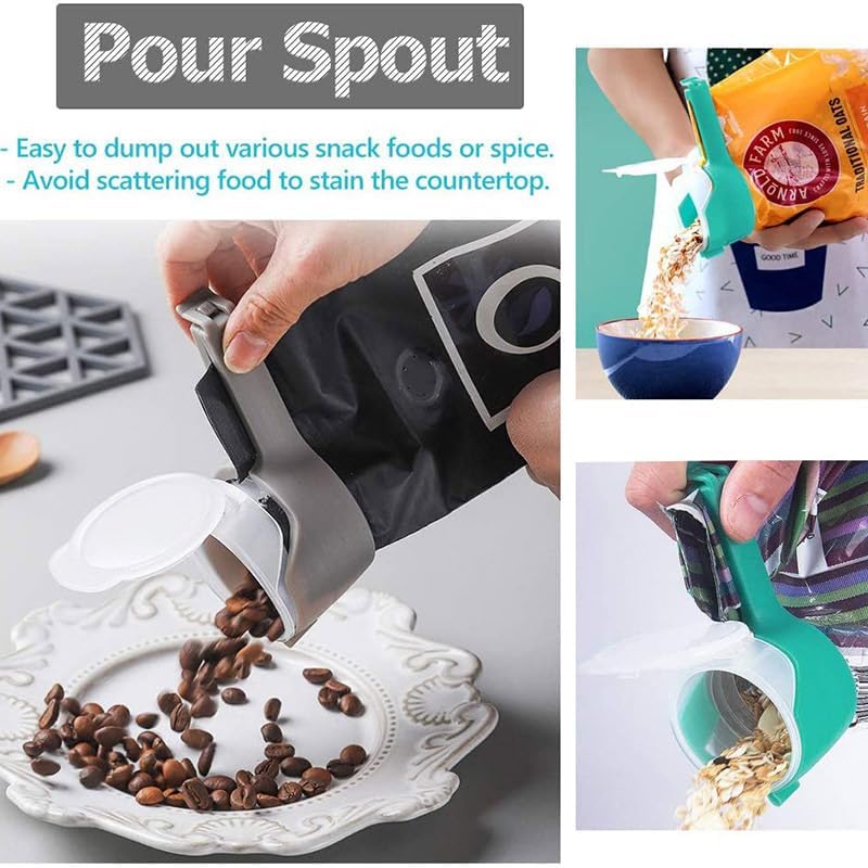 Food Bag Clips with Pour Spouts ER234 - TUZZUT Qatar Online Shopping