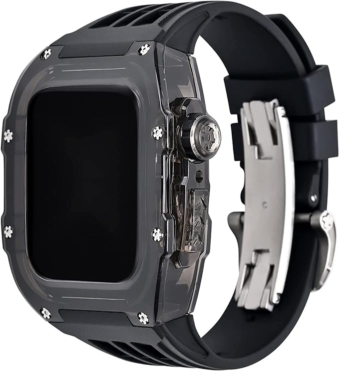 Fully Transparent Case With Fluororubber Watch Strap
